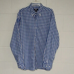 CUTTER & BUCK LONG SLEEVE, 100% EGYPTIAN COTTON, BUTTON DOWN SHIRT MENS